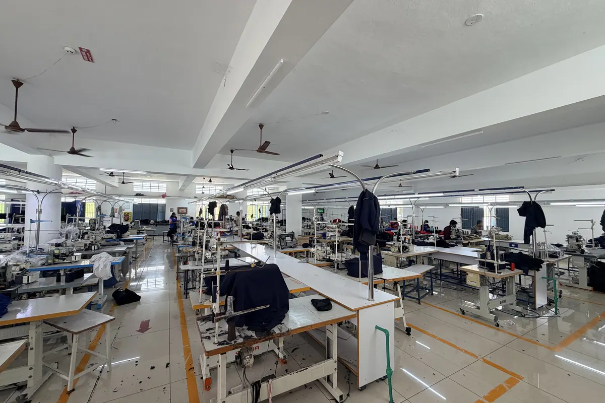 Line layout at the Sri Ashwath Knits unit in Tiruppur